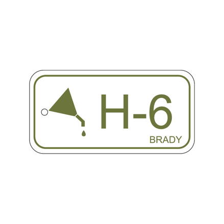 Energy tag-H-6-75x38mm-PP/25