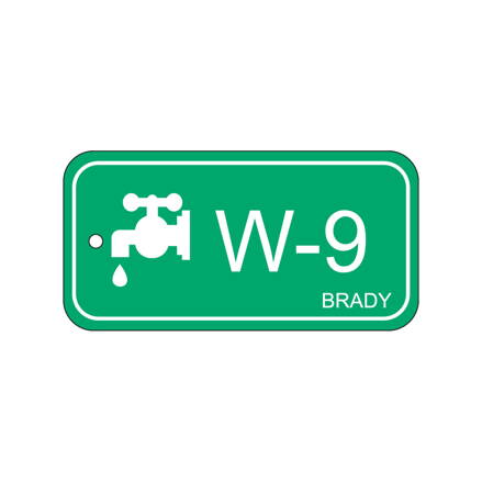 Energy tag-W-9-75x38mm-PP/25