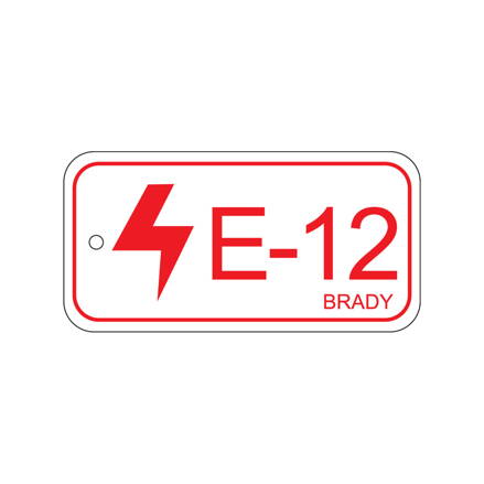 Energy tag-E-12-75x38mm-PP/25