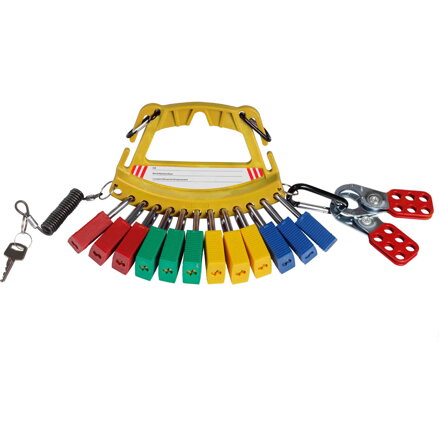 SAFETY LOCK & TAG CARRIER - YELLOW