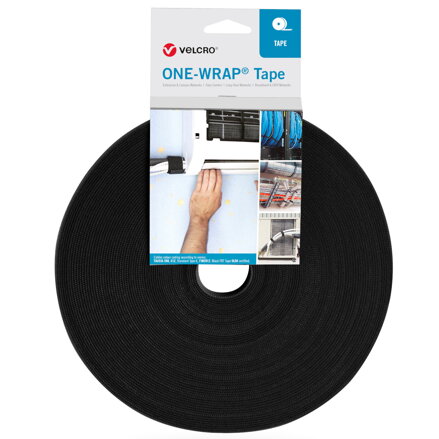 VELCRO ONE-WRAP TAPE 13mm x 25m BK