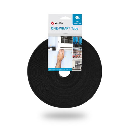 VELCRO ONE-WRAP TAPE 20mm x 25m BK