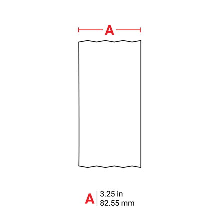 Globalmark tapes - 80 mm non Adhesive Supply White