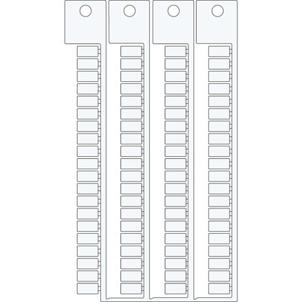 TERMINAL BLOCK TAGS .5X10-5SIEM.WA2 AL