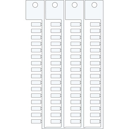 TAG 4X10 4 STICKS WHITE